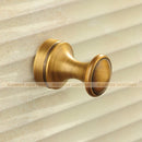 GobekUsa Antique Brass Robe Hook Single Clothes Hanger Towel Bathroom Coat Door Hooks