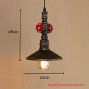 GobekUsa Industrial Retro Loft Pipe Iron Pendant Lamp for Dining Bar Restaurant Club