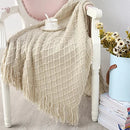 GobekUsa Knitted Throw Blanket Grey Yellow Black Grey Sofa 130x170cm Diamond Acrylic