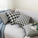 GobekUsa Hounds Tooth Cushion Cover, Durable Canvas Pillowcase for Sofa Bed, 45x45cm/35x55cm