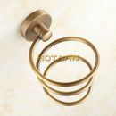 GobekUsa Brass Hair Dryer Holder Stand Rack Shelf - Solid & Anti-Rust