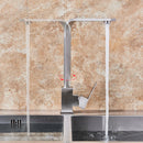 GobekUsa Brushed Nickel Kitchen Faucet | 360 Rotate Hot Cold Mixer Tap | Single Lever