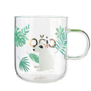 GobekUsa Killer Whale Glass Coffee Mug 350ml: Cute Polar Bear Tea Cup Heat Resistant Glass Beer Mug