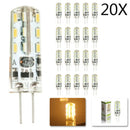GobekUsa G4 LED Spotlight Bulb 2W Crystal Lamp 12V 3014 SMD - Pack of 20