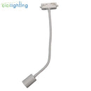 GobekUsa Gooseneck Ceiling Light: E27 Hose Industrial Track LED Spot Lamp, Adjustable, Black White