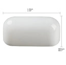 GobekUsa Glass Bankers Lamp Cover | Green/White Cased Replacement Shade L15cm x W9.5cm