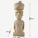 GobekUsa Easter Island Moai Pukao Statue Figurine Home Office Decoration Living Room Decor Shelf