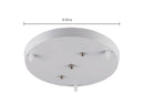 GobekUsa Ceiling Chandelier Plate 3-Hole Black/White Iron Lamp Base Pendant Lighting Kit