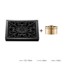 GobekUsa Brass Square Shower Room Floor Drain with Hair Strainer - 10*10cm