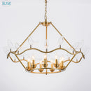 GobekUsa Copper Bird Chandelier for Home, Restaurant, Bar Lighting