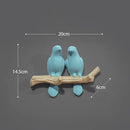 GobekUsa Bird Resin Hanger: Living Room Coat Towel Hat Holder and Kitchen Hook