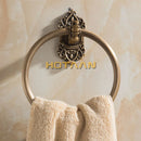GobekUsa Antique Brass Towel Ring – Wall-Mounted Round Bathroom Towel Holder