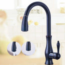GobekUsa Brass Kitchen Faucet Pull Out Sprayer High Arch Mixer Tap Kit