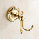 GobekUsa Antique Brass Robe Hook Coat Towel Hanger Wall Bathroom Accessories