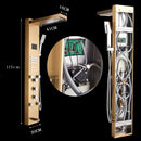 GobekUsa LED Rain Shower Column Tower with Digital Screen and Massage Jets