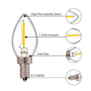 GobekUsa Dimmable LED Filament Bulb 0.5W 2700K Chandelier Pendant Edison Lamps