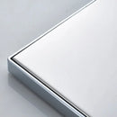 GobekUsa Bright Chrome LED Rainfall Shower Head: Color Changing Brass Rectangular Shower Faucet