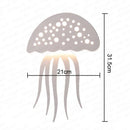 GobekUsa LED Jellyfish Wall Lamp for Modern Indoor Decor, Nordic Bedside Sconce