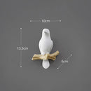 GobekUsa Bird Resin Hanger: Living Room Coat Towel Hat Holder and Kitchen Hook