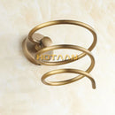 GobekUsa Brass Hair Dryer Holder Stand Rack Shelf - Solid & Anti-Rust