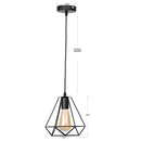 GobekUsa Black Iron Pendant Lights for Kitchen Living Room Bedroom Restaurant