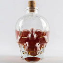 GobekUsa Glass Skull Bottle: Creative Crystal Vodka/Wine 180ML/350ML - Halloween Hip Flasks