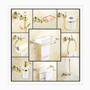 GobekUsa Crystal Brass Gold Bathroom Accessories Set