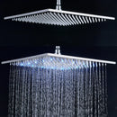 GobekUsa 16" LED Rainfall Shower Head with Color Changing Lights.