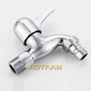 GobekUsa Brass Washer Tap Bibcock Faucet - Single Handle Cold Water Washing Machine Bibcock