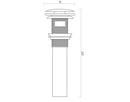 GobekUsa Brass Pop Up Bathroom Basin Waste Drain With Overflow/Without Overflow