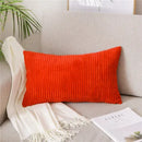 GobekUsa Corduroy Flocking Velvet Pillow Cover 40x60cm