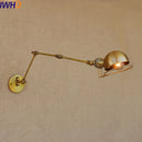 GobekUsa Gold Swing Arm LED Wall Lamp Retro Loft Industrial Sconce