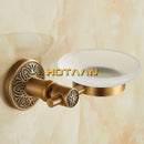 GobekUsa Antique Brass Wall Mounted Soap Dish - Bathroom Glass Holder