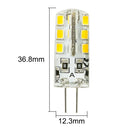 GobekUsa LED G4 3W Bulb 24 SMD 2835 AC DC 12V 220V Spotlight 2Y Warranty