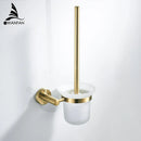 GobekUsa Golden Swan Bath Hardware Set: Towel Rack, Toilet Paper Holder, Tissue Roll Holder