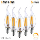 GobekUsa C35 4W Dimmable LED Filament Candle Bulbs E14 220V - 35W Equivalent