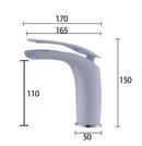 GobekUsa Brass Baking Finish Basin Faucet - 12 Colors Hot/Cold Mixer Tap