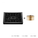 GobekUsa Brass Square Shower Room Floor Drain with Hair Strainer - 10*10cm