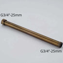 GobekUsa Antique Brass Shower Faucet Extension Tube 30cm