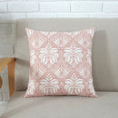 GobekUsa Grey Pink Geometric Embroidered Cushion Cover, 45x45cm