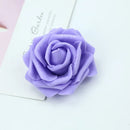 GobekUsa Foam Roses Flower Wall Home Wedding Decoration Bridal Brooch Handmade Artificial Flowers