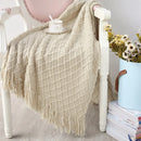 GobekUsa Knitted Throw Blanket Grey Yellow Black Grey Sofa 130x170cm Diamond Acrylic