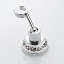 GobekUsa Black Brass Swivel Handheld Shower Mount Bracket Holder - Bathroom Accessory