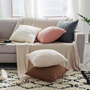GobekUsa Double Cable Knit Cushion Cover in 5 Soft Colors, 45cm x 45cm