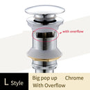 GobekUsa Brass Bathroom Sink Pop Up Drain for Lavatory Basin - HJ-0618F
