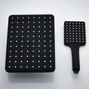 GobekUsa Black Rainfall Shower Head with Handshower - Over-head Shower Sprayer
