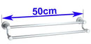 GobekUsa Double Towel Bar: High Quality Aluminium Round Towel Holder for Bathroom