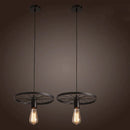GobekUsa Iron Wheel Chandelier | Retro Loft Industrial Pendant Light for Dining Room