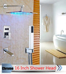 GobekUsa LED Rainfall Shower Set with Handheld Spray and Tub Spout