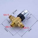 GobekUsa Brass Thermostatic Shower Mixer Valve Cartridge, G1/2 Standard